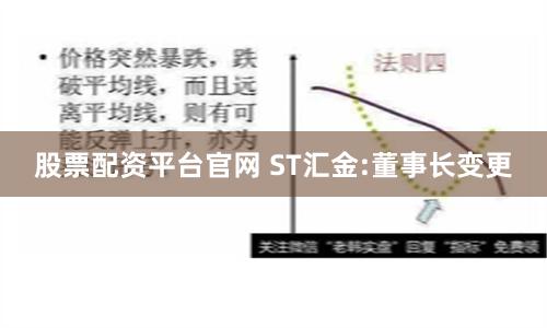 股票配资平台官网 ST汇金:董事长变更